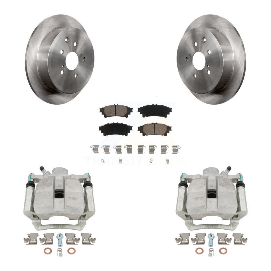 Rear Disc Brake Caliper Rotors And Ceramic Pads Kit For Toyota Highlander Sienna Lexus RX350 RX450h KC8-100439C
