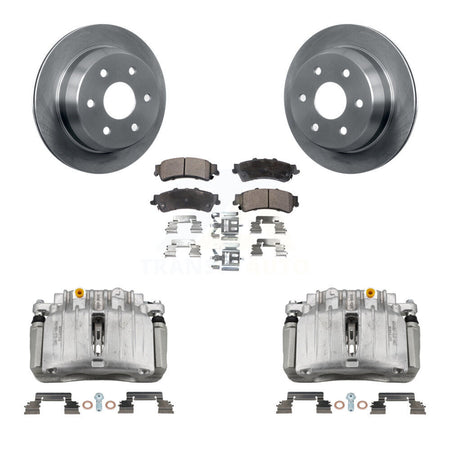 Rear Brake Caliper Rotors Semi-Metallic Pad Kit For Chevrolet Silverado 1500 Classic GMC KC8-100439P