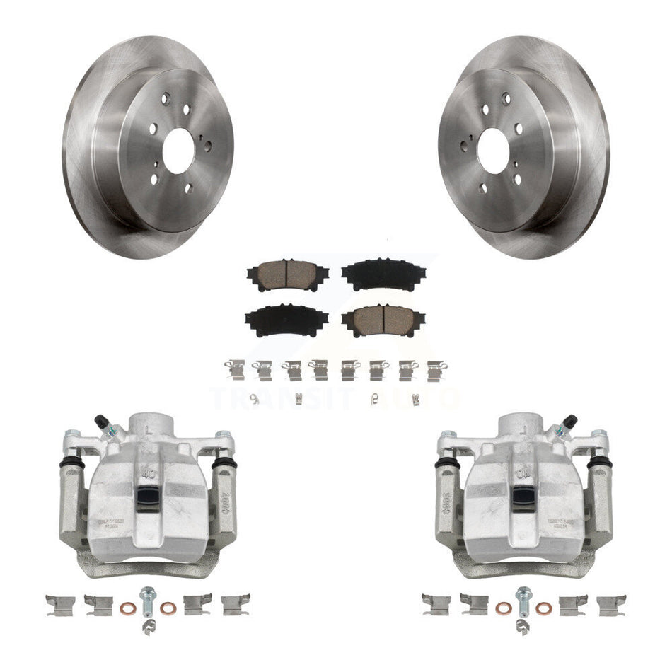 Rear Disc Brake Caliper Rotors And Ceramic Pads Kit For Toyota Sienna Lexus RX350 RX450h KC8-100440C