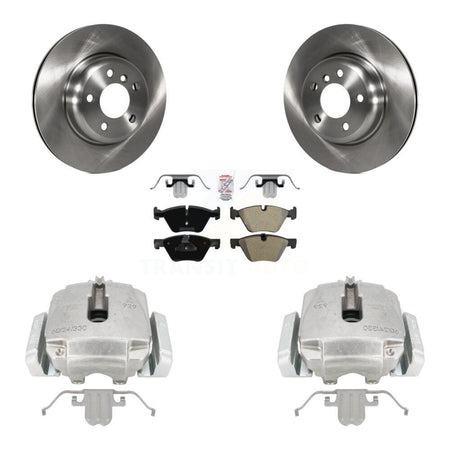 Front Disc Brake Caliper Rotors And Semi-Metallic Pads Kit For BMW 528i xDrive KC8-100440N