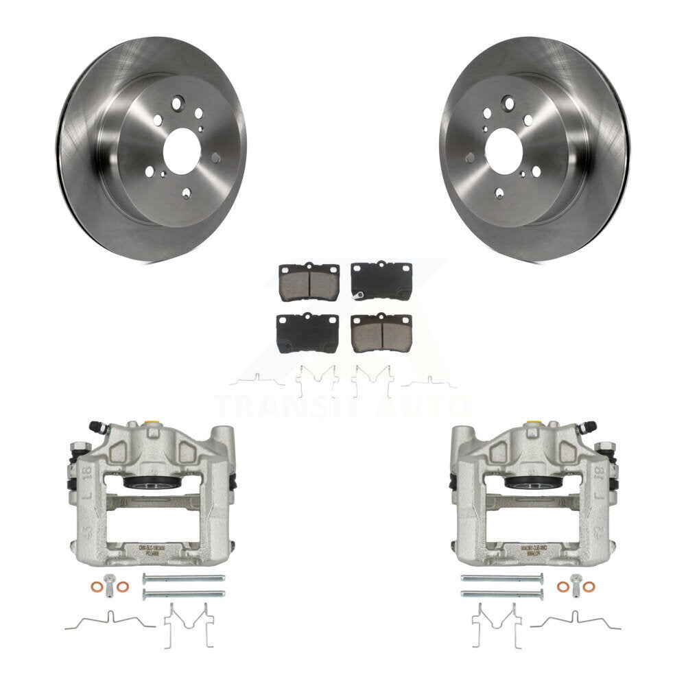 Rear Disc Brake Caliper Rotors And Ceramic Pads Kit For Lexus IS250 GS300 KC8-100442C