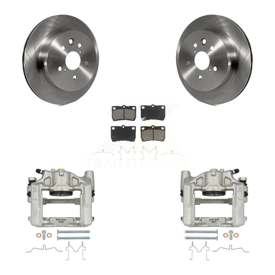 Rear Disc Brake Caliper Rotors And Ceramic Pads Kit For Lexus IS250 GS300 KC8-100442C