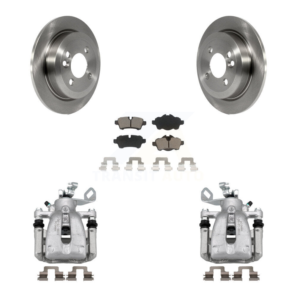 Rear Disc Brake Caliper Rotors And Ceramic Pads Kit For Mini Cooper KC8-100448C