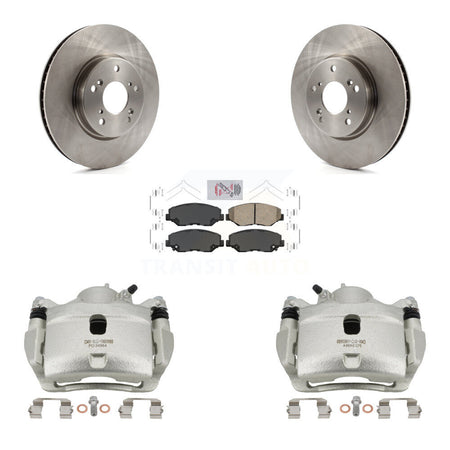Front Disc Brake Caliper Rotors And Ceramic Pads Kit For Honda Civic KC8-100457N