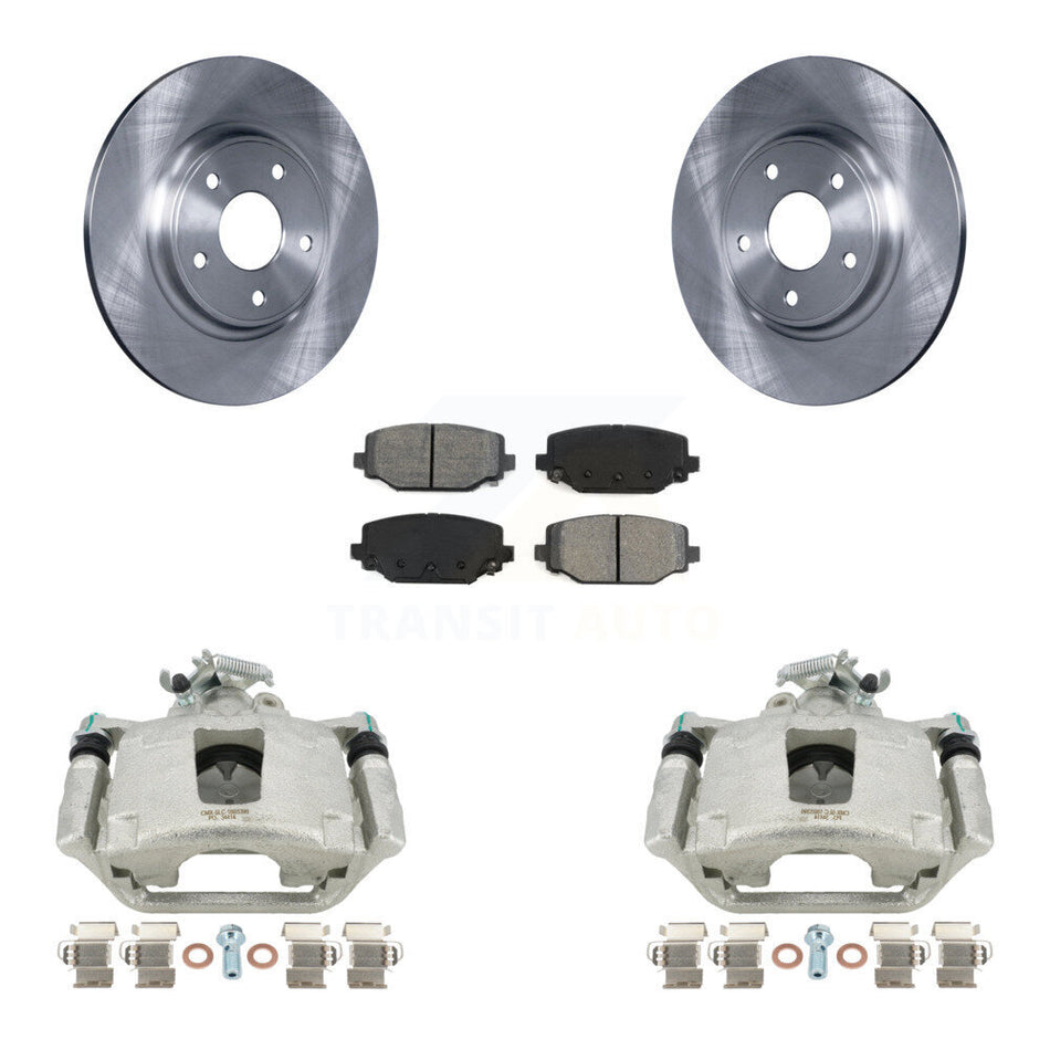 Rear Disc Brake Caliper Rotors And Semi-Metallic Pads Kit For Dodge Grand Caravan KC8-100457S