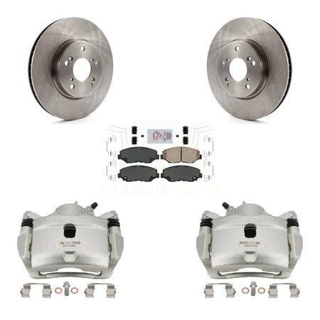 Front Disc Brake Caliper Rotors And Ceramic Pads Kit For Honda Civic KC8-100458N