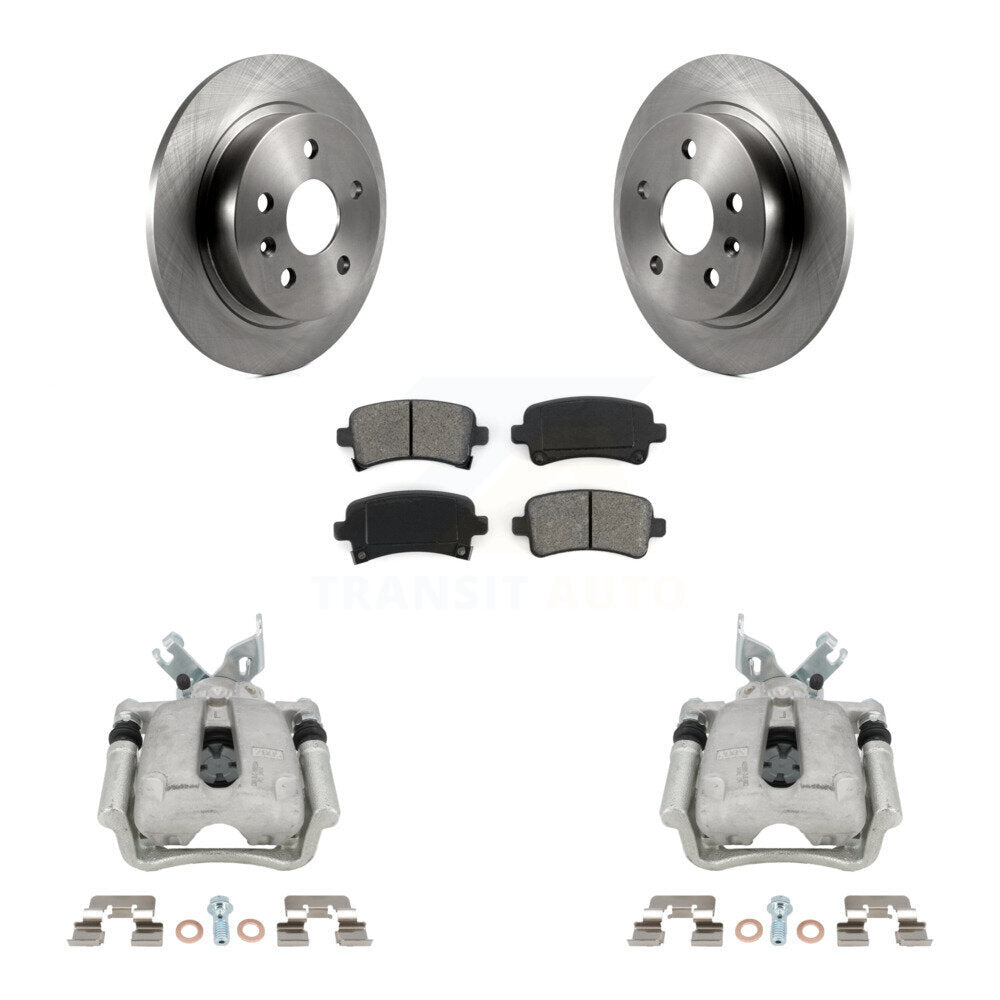 Rear Brake Caliper Rotor Semi-Metallic Pad Kit For Buick Regal LaCrosse Chevrolet Malibu KC8-100460S