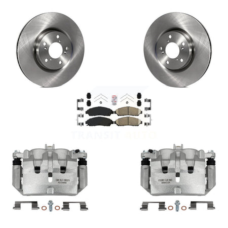 Front Disc Brake Caliper Rotors And Ceramic Pads Kit For Acura MDX ZDX KC8-100461N