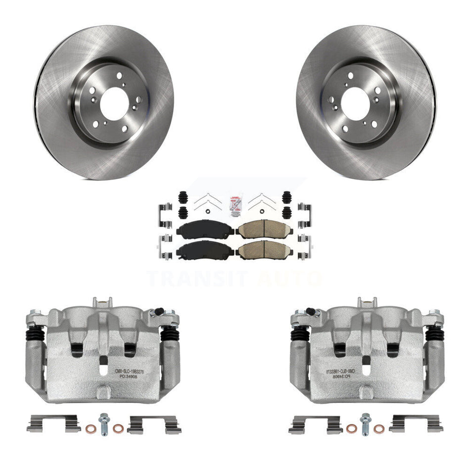 Front Disc Brake Caliper Rotors And Ceramic Pads Kit For Acura MDX ZDX KC8-100461N