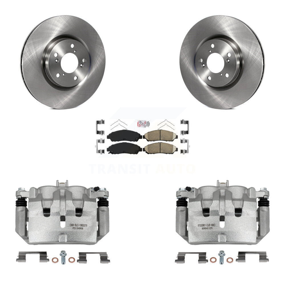Front Disc Brake Caliper Rotors And Ceramic Pads Kit For Acura MDX ZDX KC8-100462N