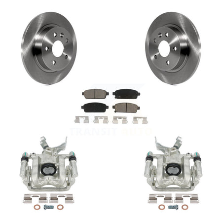 Rear Disc Brake Caliper Rotors And Ceramic Pads Kit For Chevrolet Buick Encore Sonic Trax KC8-100463C by Transit Auto