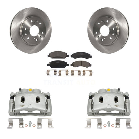 Front Brake Caliper Rotors Ceramic Pad Kit For Chevrolet GMC Silverado 1500 Sierra Tahoe KC8-100466T