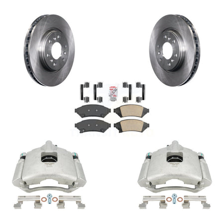 Front Disc Brake Caliper Rotors And Ceramic Pads Kit For Chevrolet Uplander Buick Terraza Pontiac Montana Saturn Relay KC8-100472N by Transit Auto