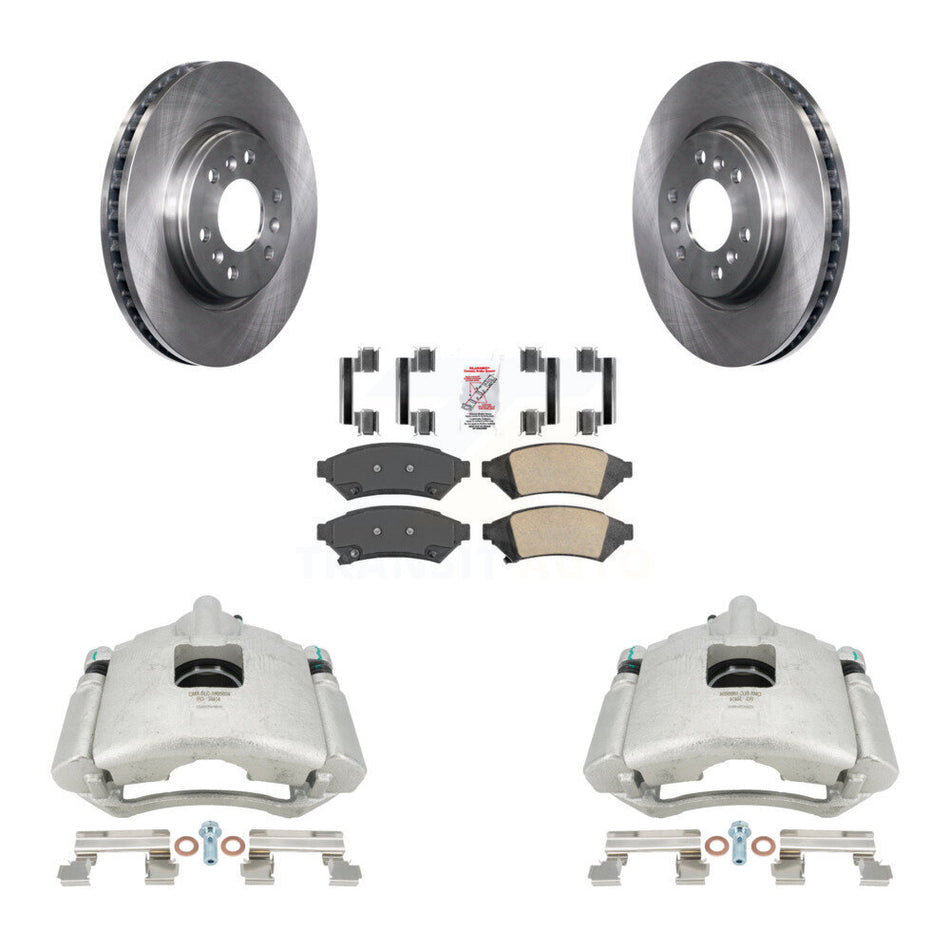 Front Disc Brake Caliper Rotors And Ceramic Pads Kit For Chevrolet Uplander Buick Terraza Pontiac Montana Saturn Relay KC8-100472N