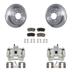 Rear Disc Brake Caliper Rotors And Ceramic Pads Kit For Hyundai Tucson Kia Sportage AWD KC8-100476C