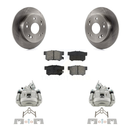 Rear Disc Brake Caliper Rotors And Semi-Metallic Pad Kit For 1998-2002 Honda Accord 3.0L KC8-100476S