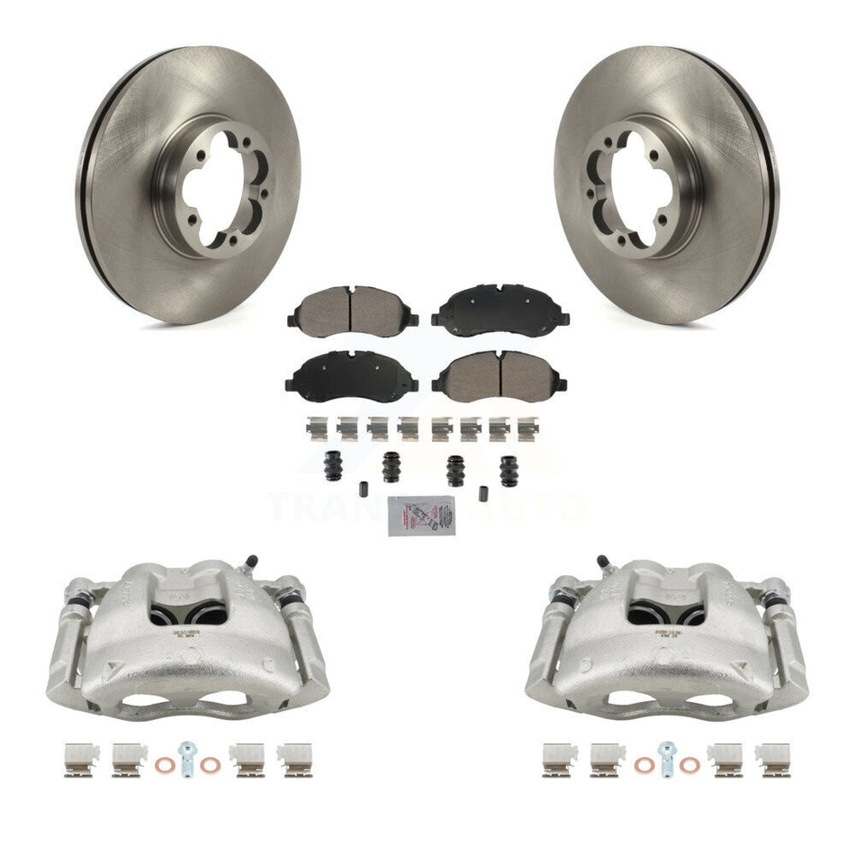 Front Disc Brake Caliper Rotors And Semi-Metallic Pads Kit For Ford Transit-350 HD KC8-100478N