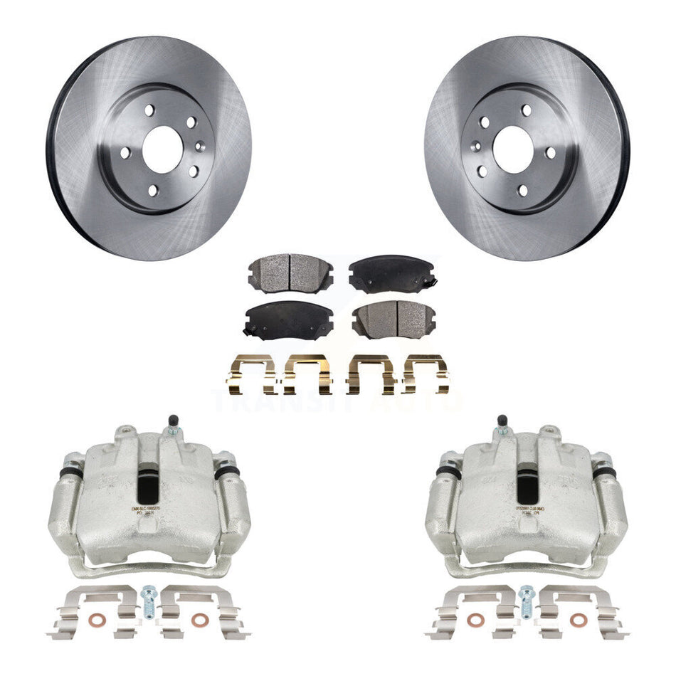 Front Disc Brake Caliper Rotors And Ceramic Pads Kit For Chevrolet Equinox GMC Terrain Malibu Impala Buick LaCrosse Regal Allure KC8-100478T