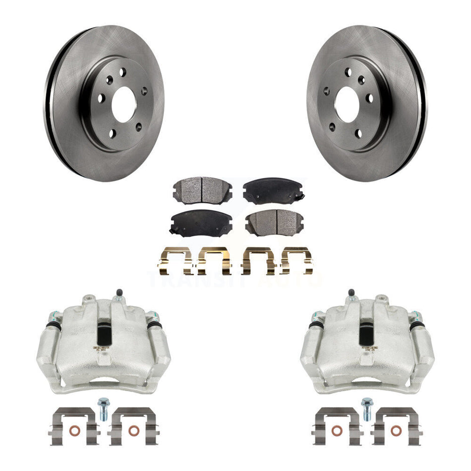 Front Disc Brake Caliper Rotors And Ceramic Pads Kit For Chevrolet Malibu Buick LaCrosse Regal Limited KC8-100479T by Transit Auto