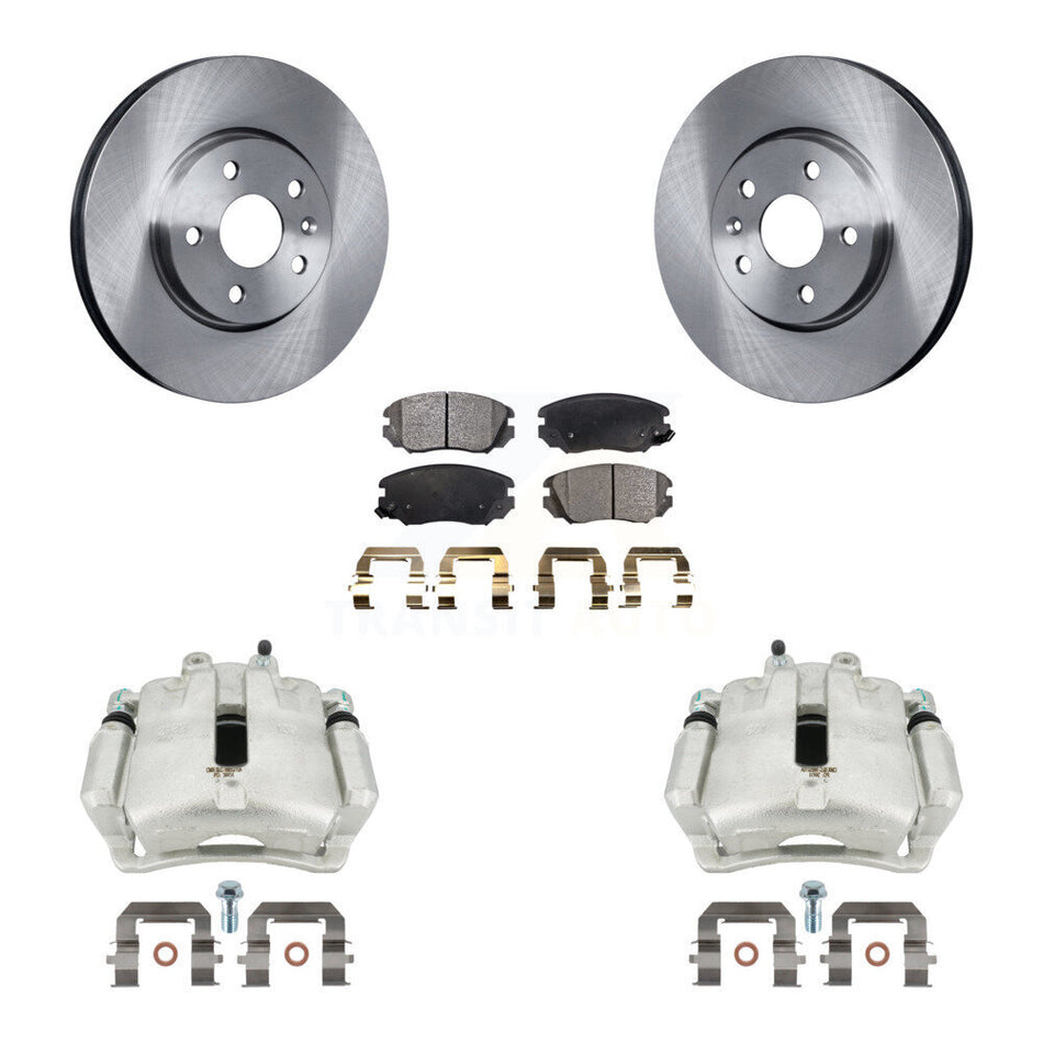 Front Disc Brake Caliper Rotors And Ceramic Pads Kit For Buick LaCrosse Regal Chevrolet Malibu Limited KC8-100480T