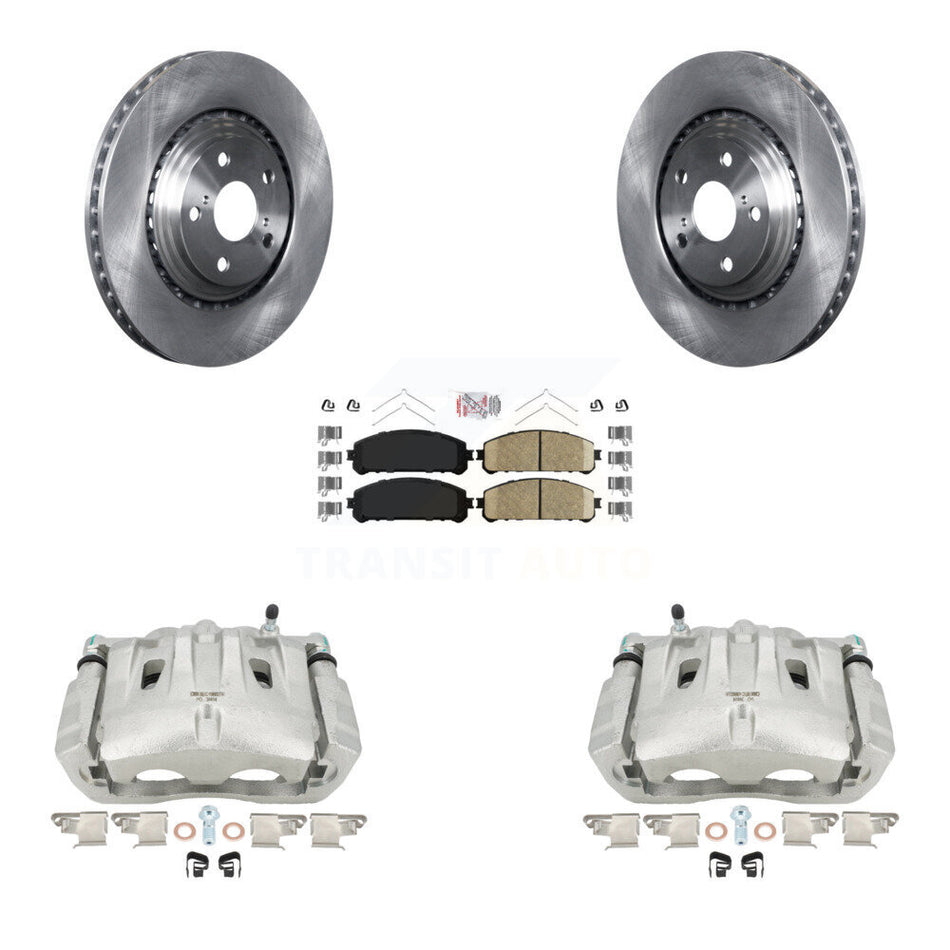 Front Disc Brake Caliper Rotors And Ceramic Pads Kit For Toyota Highlander Sienna Lexus RX350 KC8-100486N