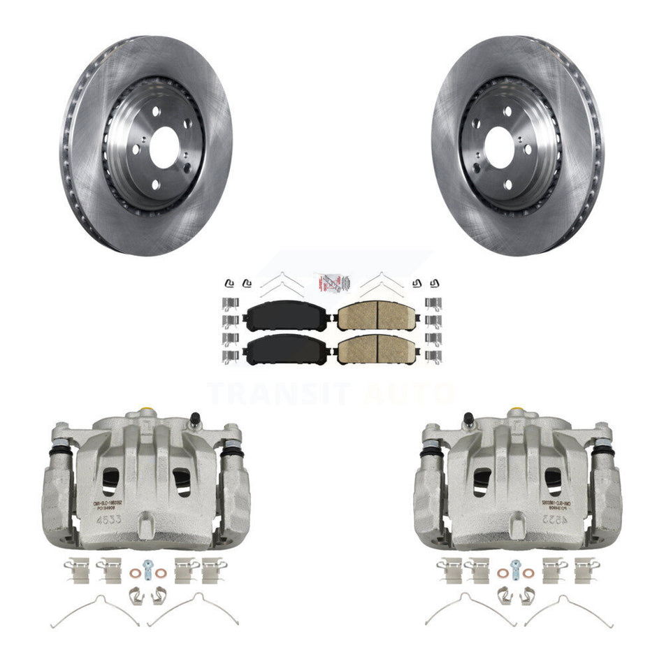 Front Brake Caliper Rotor Ceramic Pad Kit For Lexus RX350 Toyota Highlander NX300 NX200t KC8-100487N