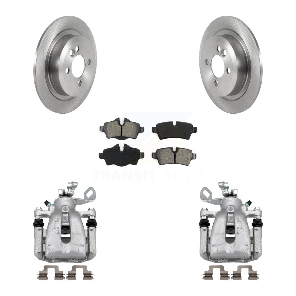 Rear Disc Brake Caliper Rotors And Semi-Metallic Pads Kit For Mini Cooper KC8-100487S