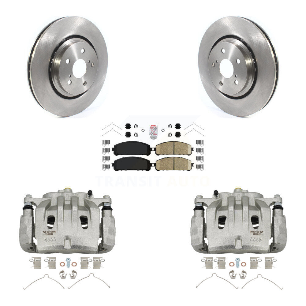 Front Disc Brake Caliper Rotors And Ceramic Pads Kit For 2022 Lexus NX350h NX350 NX250 KC8-100488N
