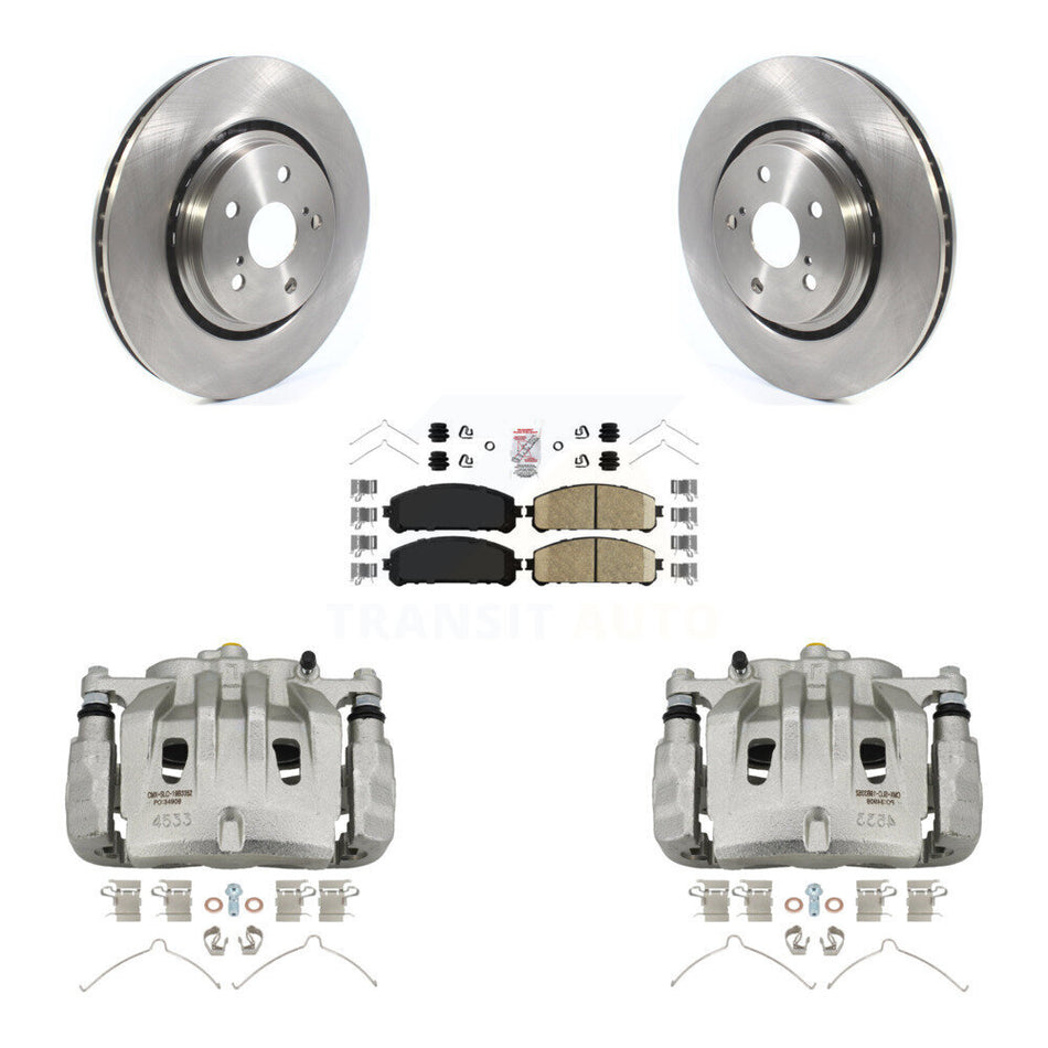 Front Disc Brake Caliper Rotors And Ceramic Pads Kit For 2022 Lexus NX350h NX350 NX250 KC8-100488N