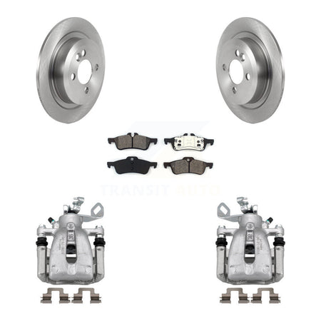 Rear Disc Brake Caliper Rotor And Semi-Metallic Pad Kit For 2007 Mini Cooper Convertible KC8-100489S