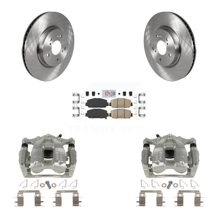 Front Disc Brake Caliper Rotors And Ceramic Pads Kit For Honda CR-V KC8-100492N by Transit Auto