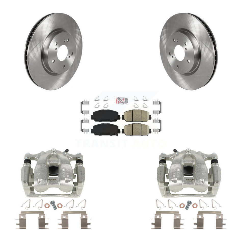 Front Disc Brake Caliper Rotors And Ceramic Pads Kit For Honda CR-V KC8-100493N