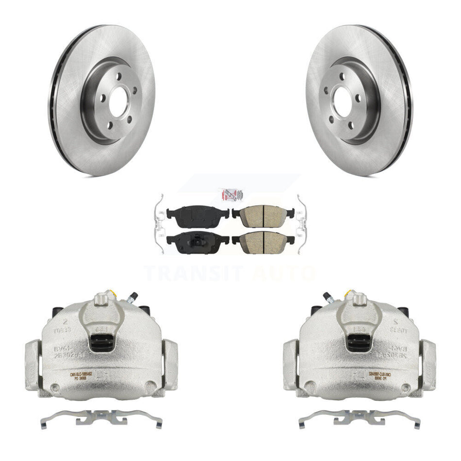 Front Disc Brake Caliper Rotors And Ceramic Pads Kit For Ford Transit Connect KC8-100494N