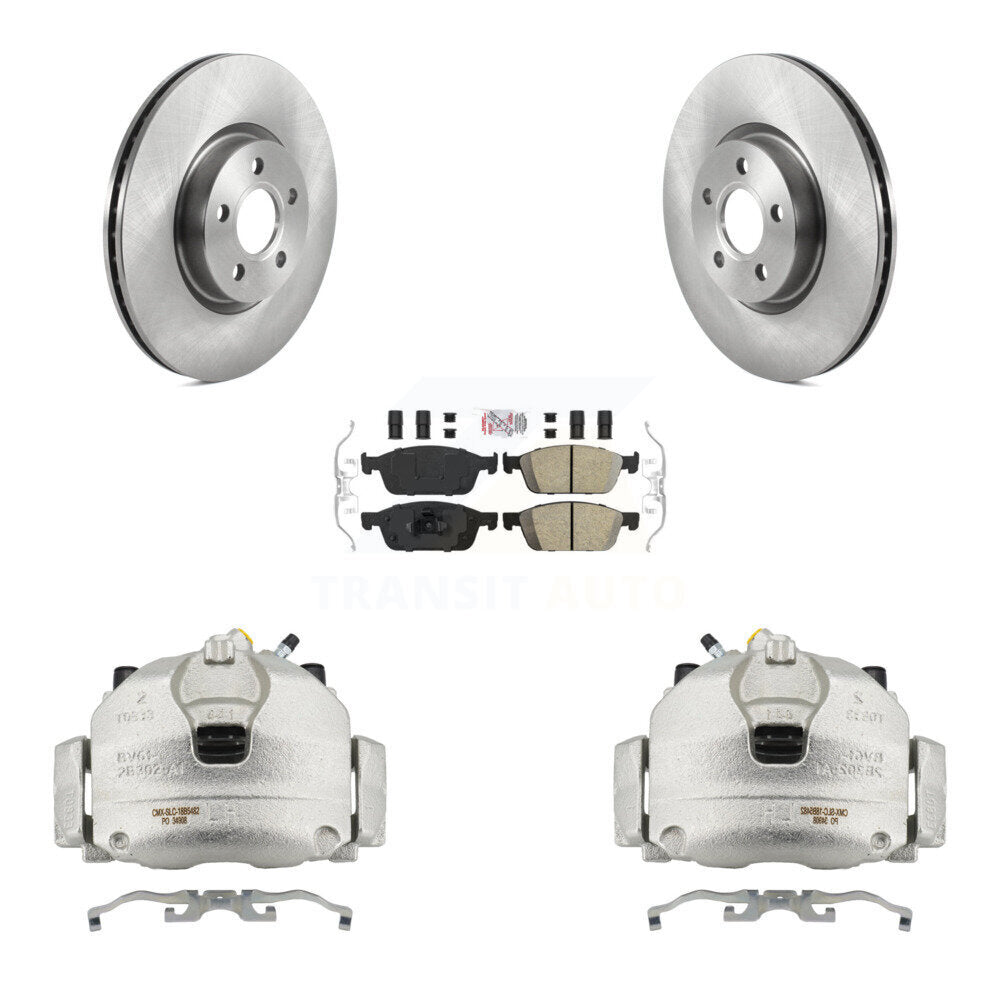 Front Disc Brake Caliper Rotors And Ceramic Pads Kit For Ford Transit Connect KC8-100495N