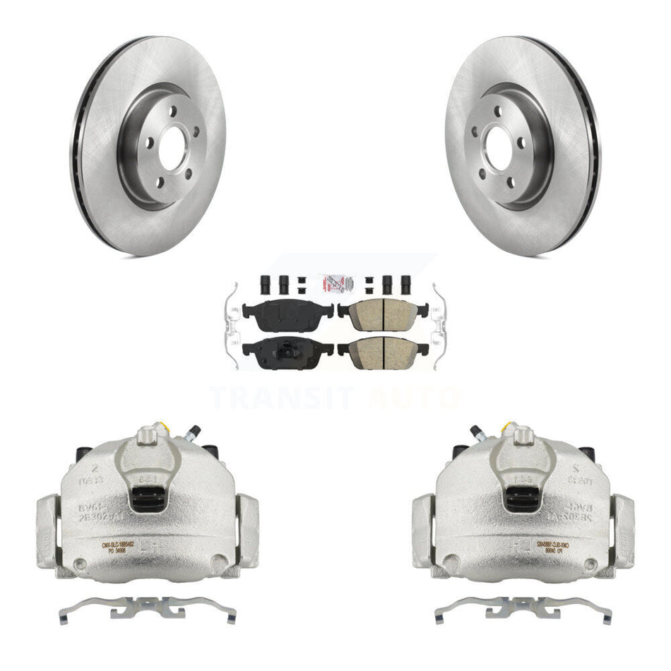 Front Disc Brake Caliper Rotors And Ceramic Pads Kit For Ford Transit Connect KC8-100495N