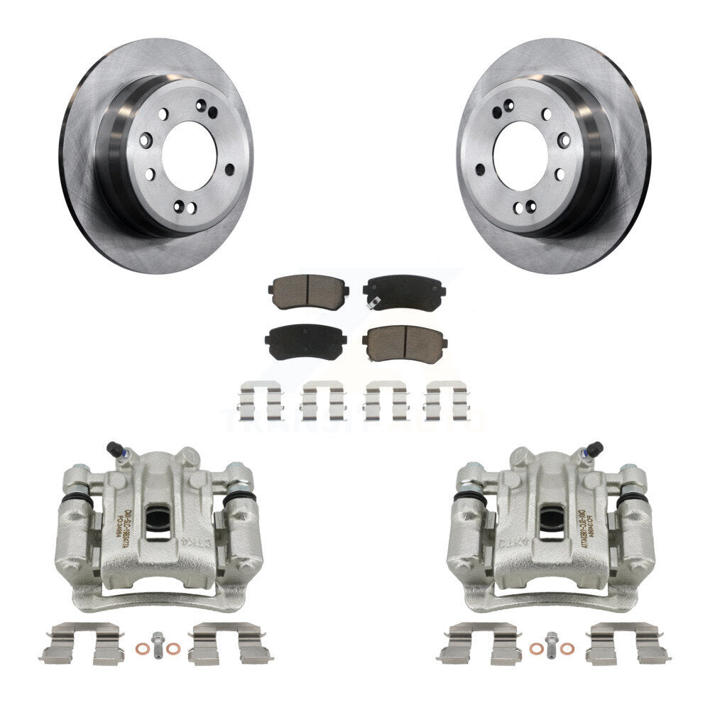 Rear Disc Brake Caliper Rotors And Ceramic Pads Kit For Hyundai Elantra KC8-100497C