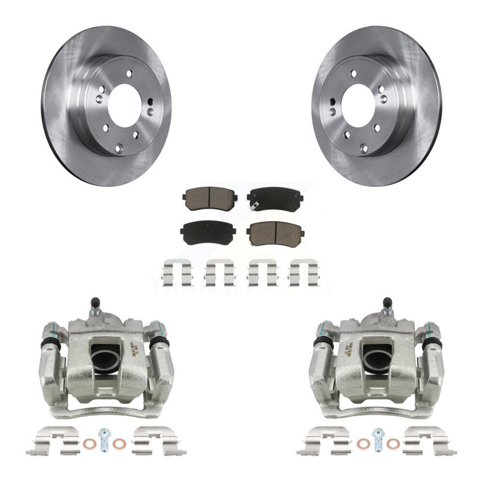 Rear Brake Caliper Rotor & Ceramic Pad Kit For Hyundai Tucson FUEL CELL EV (FCEV) engine KC8-100498C