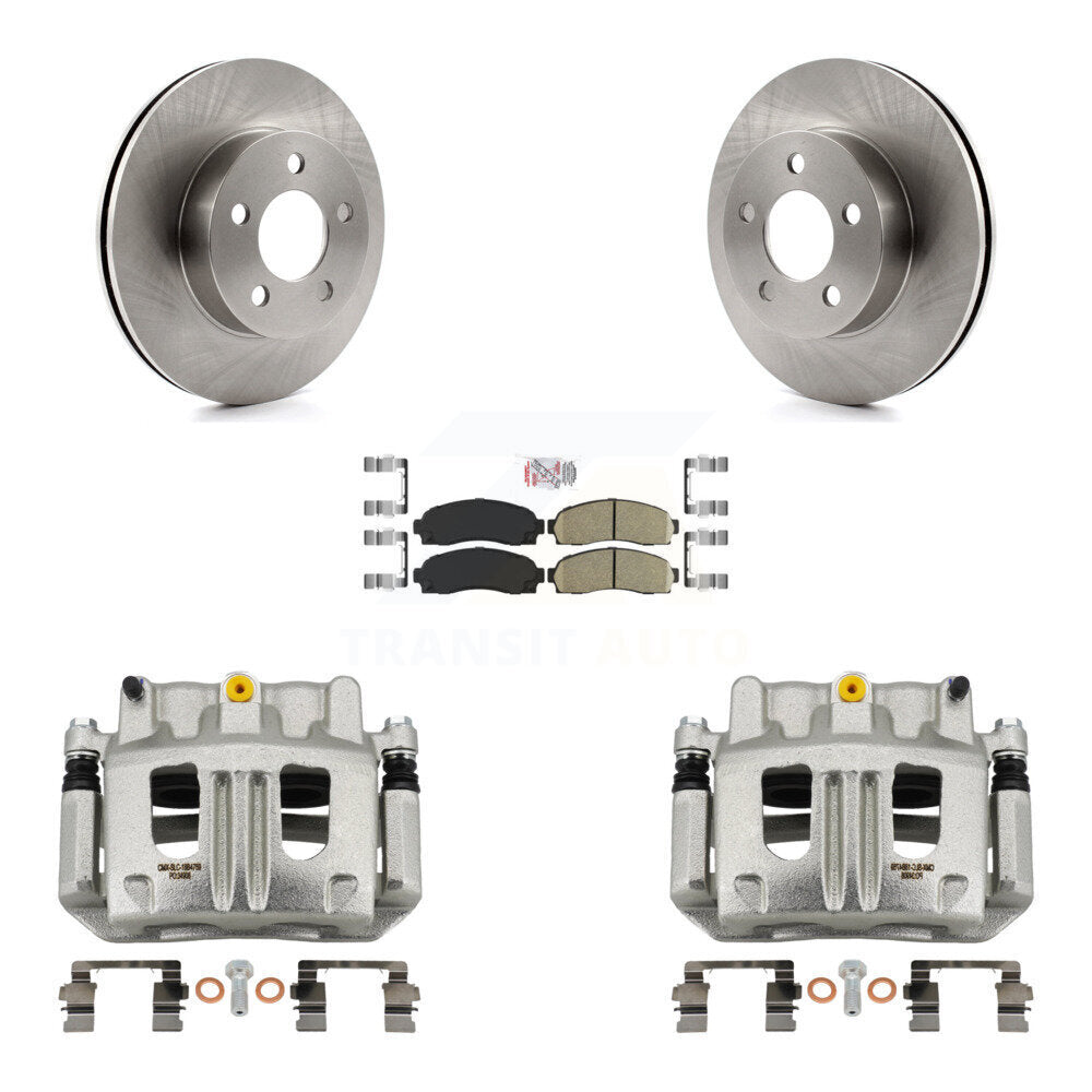 Front Disc Brake Caliper Rotors And Ceramic Pads Kit For Ford Ranger Mazda B4000 4WD KC8-100498N
