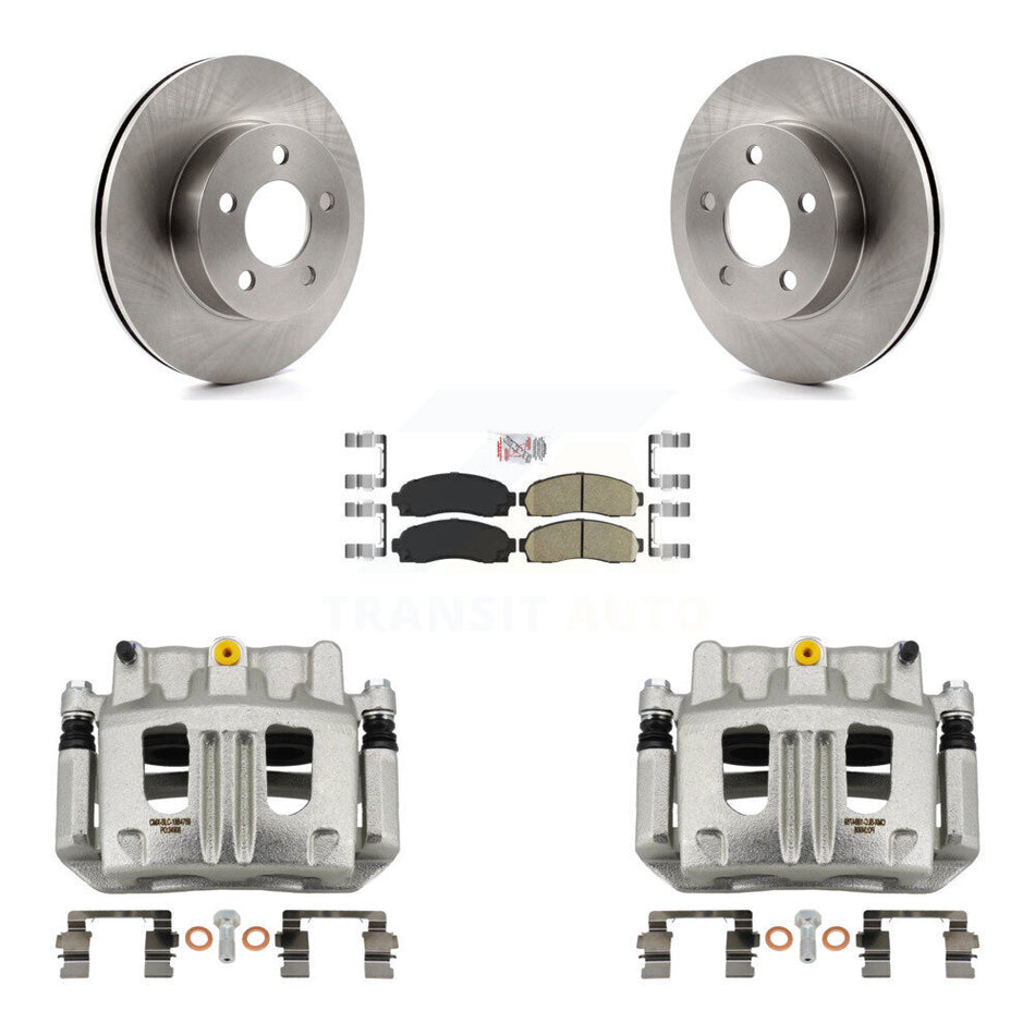 Front Disc Brake Caliper Rotors And Ceramic Pads Kit For Ford Ranger Mazda B4000 4WD KC8-100498N
