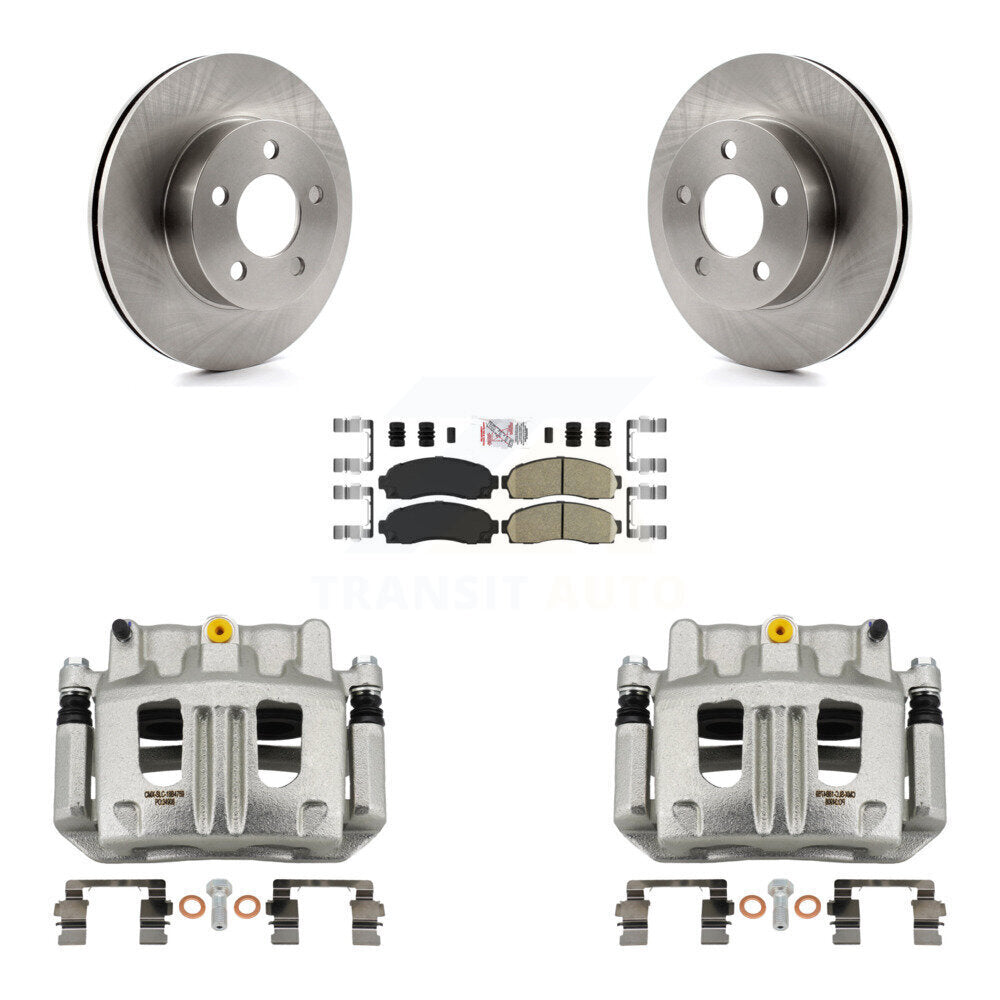 Front Disc Brake Caliper Rotors And Ceramic Pads Kit For Ford Ranger Mazda B4000 4WD KC8-100499N