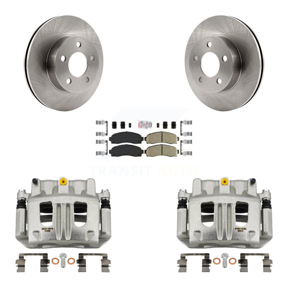 Front Disc Brake Caliper Rotors And Ceramic Pads Kit For Ford Ranger Mazda B4000 4WD KC8-100499N