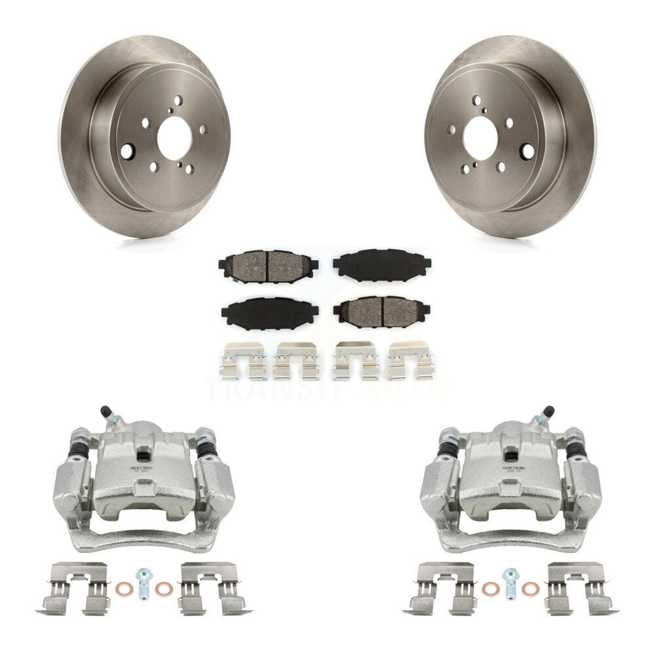 Rear Disc Brake Caliper Rotors And Semi-Metallic Pad Kit For Subaru Impreza Forester WRX KC8-100499S