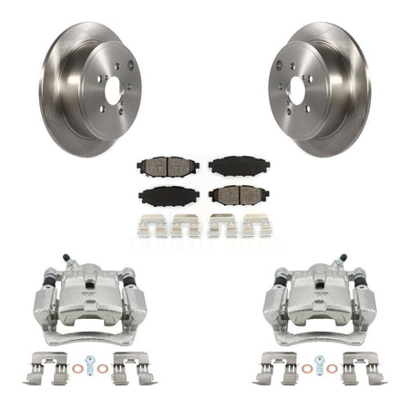 Rear Disc Brake Caliper Rotors And Semi-Metallic Pads Kit For Subaru WRX KC8-100500S