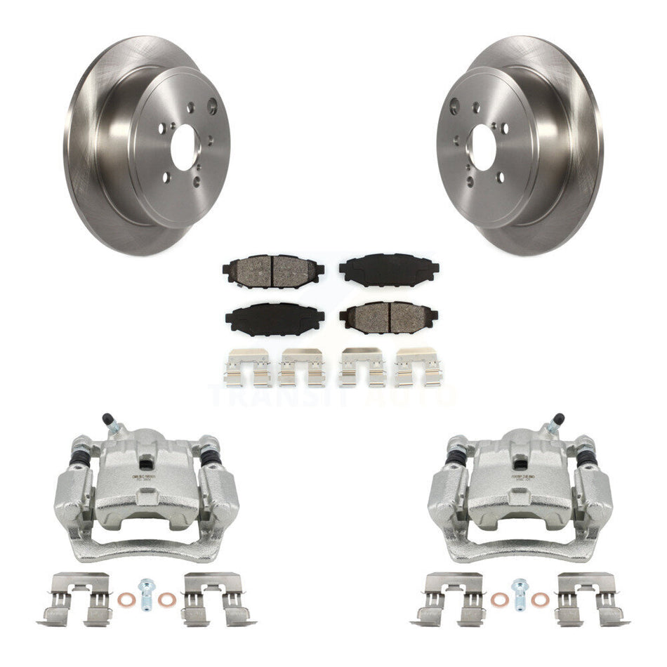 Rear Disc Brake Caliper Rotors And Semi-Metallic Pads Kit For Subaru WRX KC8-100500S