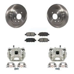 Rear Disc Brake Caliper Rotors And Semi-Metallic Pads Kit For Nissan Rogue Select X-Trail KC8-100501S