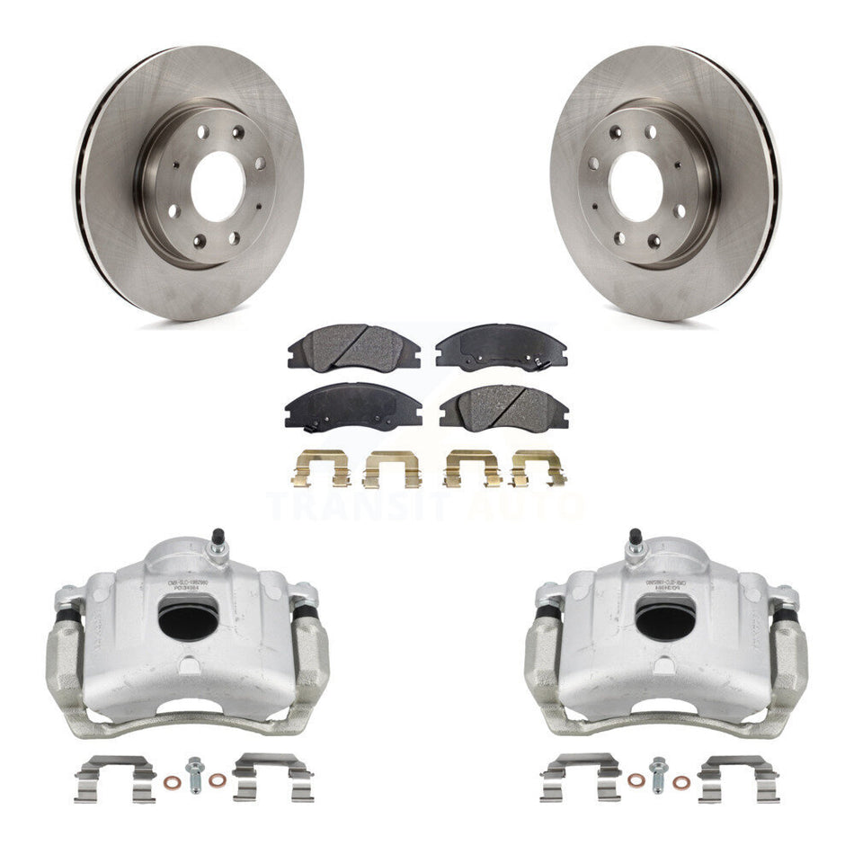 Front Disc Brake Caliper Rotors And Ceramic Pads Kit For Kia Spectra Spectra5 KC8-100501T