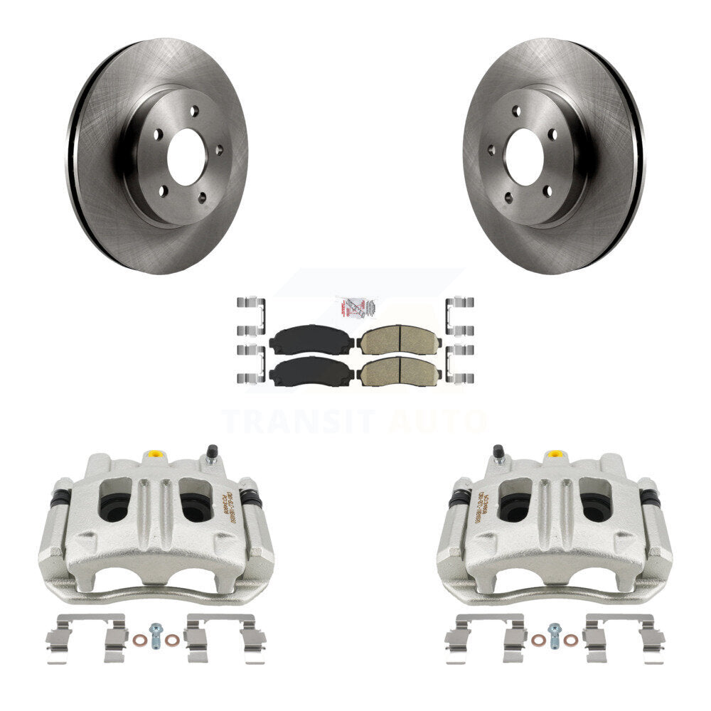 Front Disc Brake Caliper Rotors Ceramic Pad Kit For Chevrolet Equinox Saturn Vue Pontiac KC8-100502N