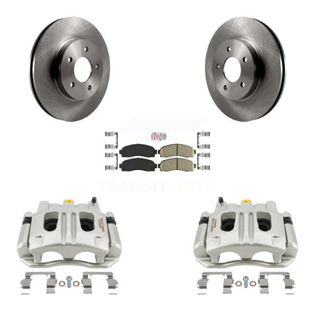 Front Disc Brake Caliper Rotors Ceramic Pad Kit For Chevrolet Equinox Saturn Vue Pontiac KC8-100502N