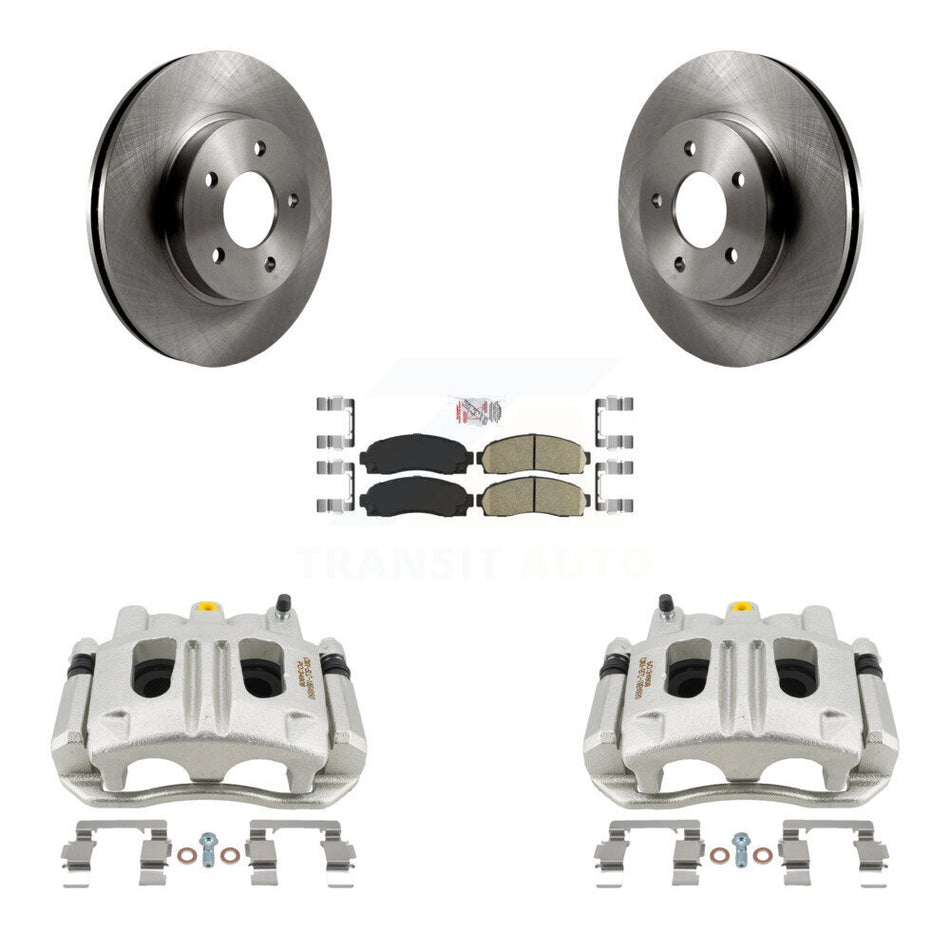 Front Disc Brake Caliper Rotors Ceramic Pad Kit For Chevrolet Equinox Saturn Vue Pontiac KC8-100502N