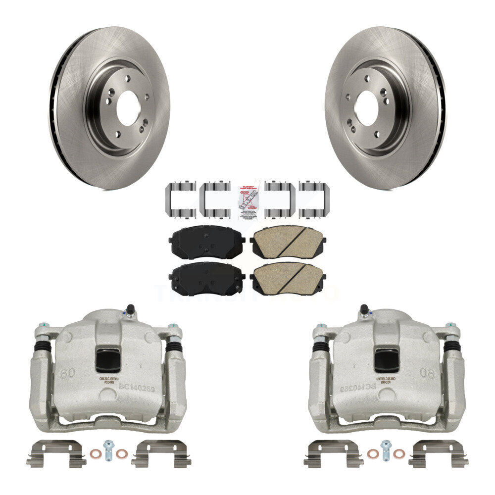 Front Brake Caliper Rotors Ceramic Pad Kit For Hyundai Tucson FUEL CELL EV (FCEV) engine KC8-100505N